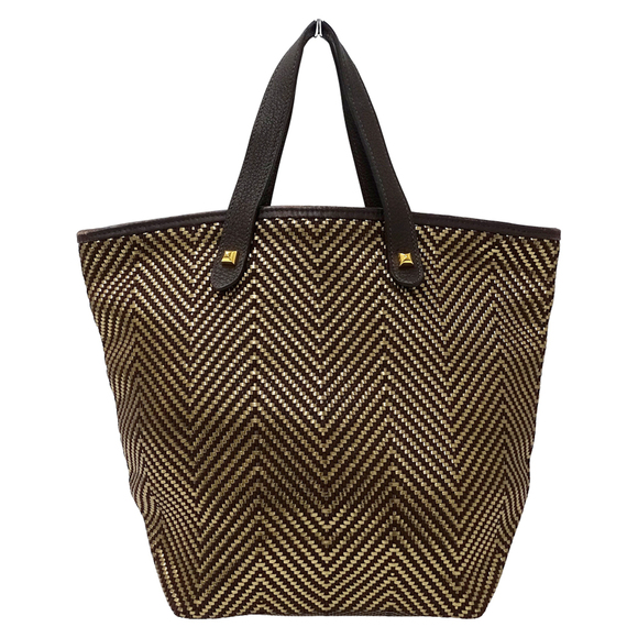 HERMES Handbags - Hermes Hermès Kaba Chennai PM Women's Handbag Tote Bag in Gold and Brown Leat...
